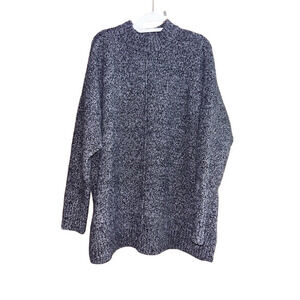 Maurices XXL Mock Neck Marbled Tunic Sweater